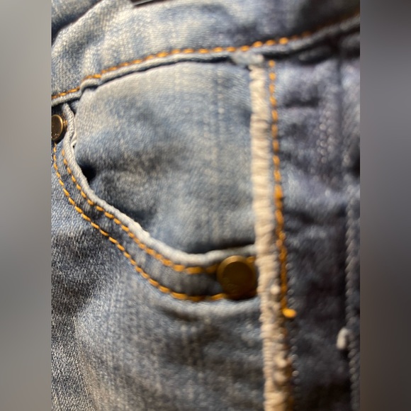 Joe's Tuxedo Stripe Girls Cropped Denim Jeans Size 10 - Picture 7 of 9